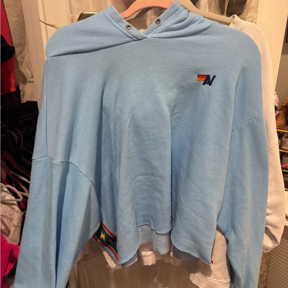 Aviator Nation Light Blue Hoodie